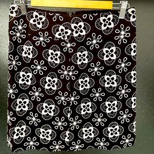 Loft, mini skirts, brown and white size 2